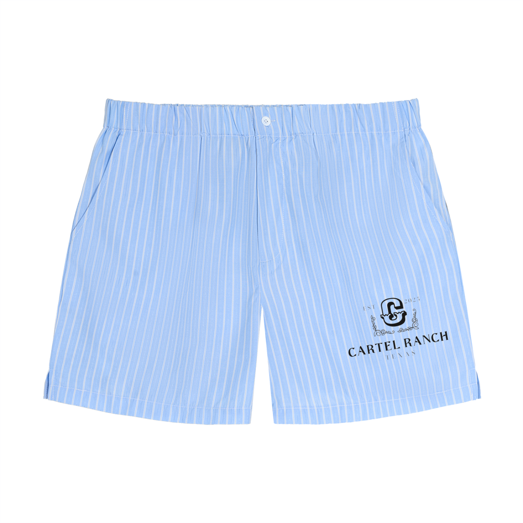 Striped Elastic Waist Shorts