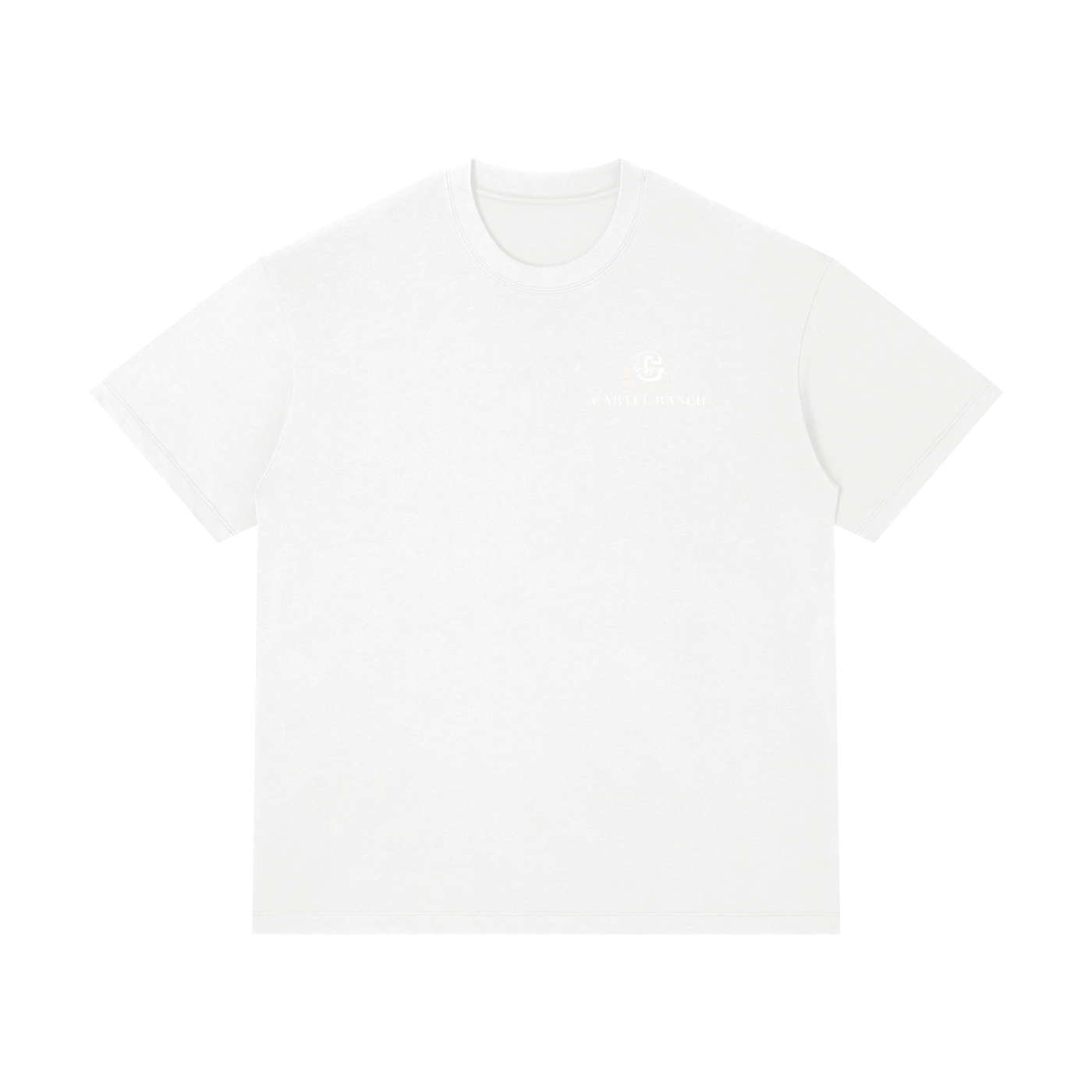Cartel Ranch Texas Wappen Grafik T-Shirt – Schwarzes Baumwoll-Rundhals-Shirt