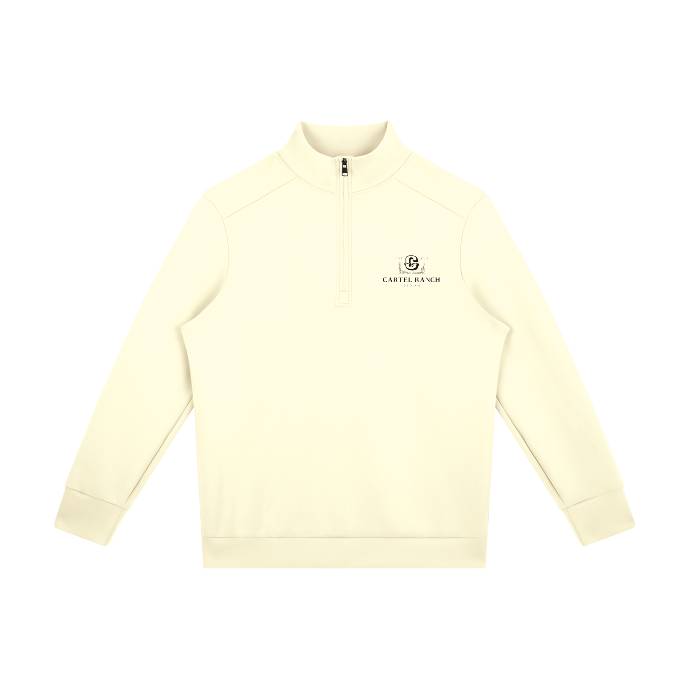 Cartel Ranch Texas Herren-Sweatshirt mit kurzem Reißverschluss