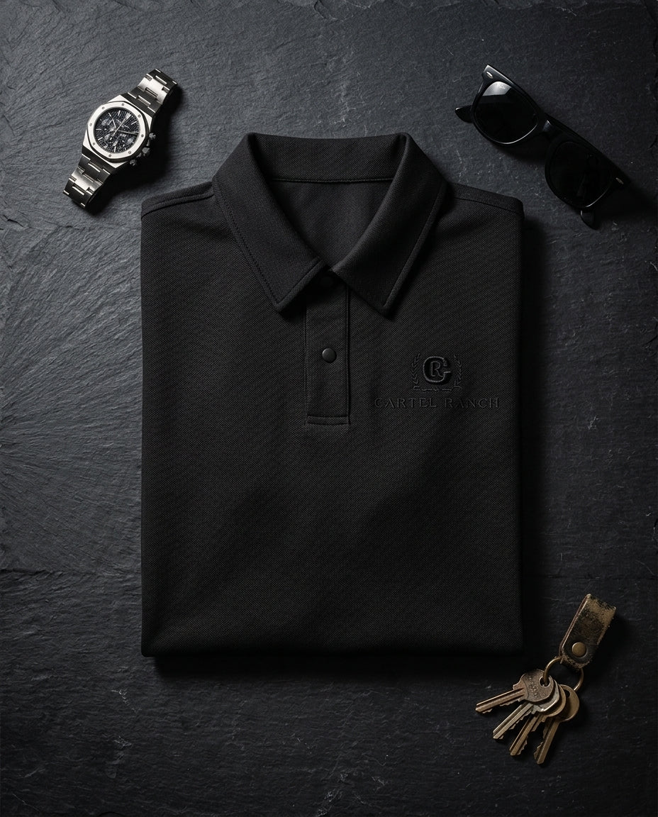 Short-sleeve polo shirt — Premium Flat Lay | Generated by Modelize