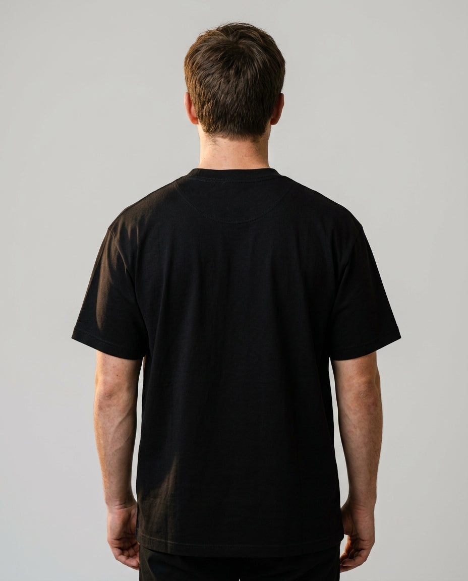 T-Shirt — Studio Back View | Generated by Modelize