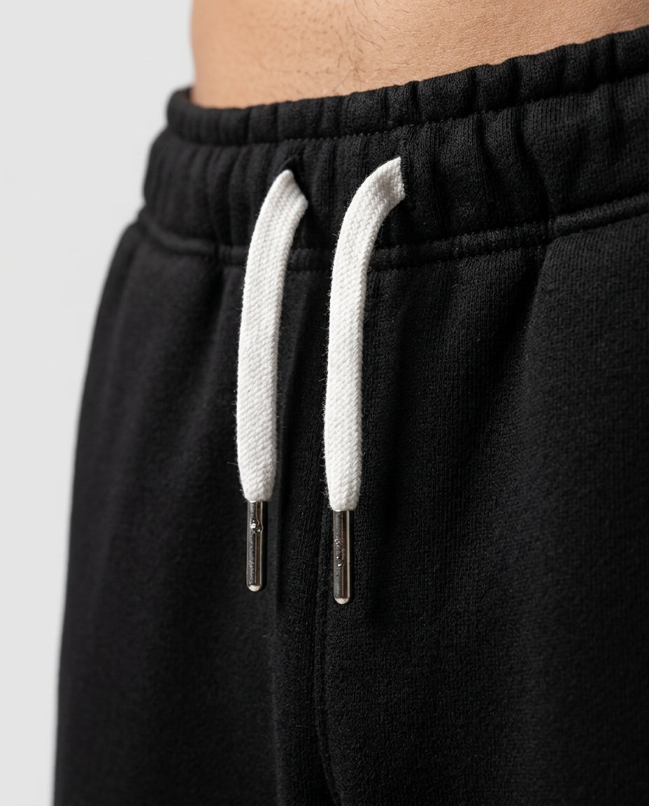 Fleece straight leg pants — Waistband Detail | Generated by Modelize